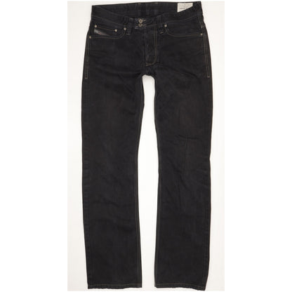 Diesel Viker Men Black Straight Regular Jeans W29 L32