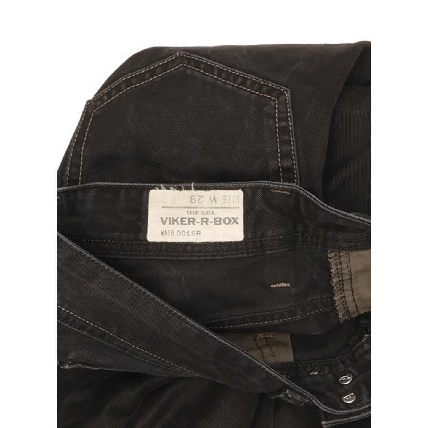 Diesel Viker Men Black Straight Regular Jeans W29 L32