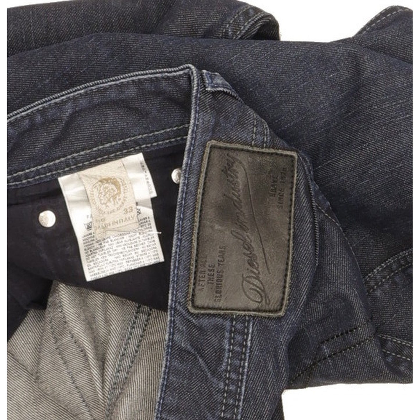 Diesel Zatiny Men Blue Bootcut Regular Jeans W33 L32