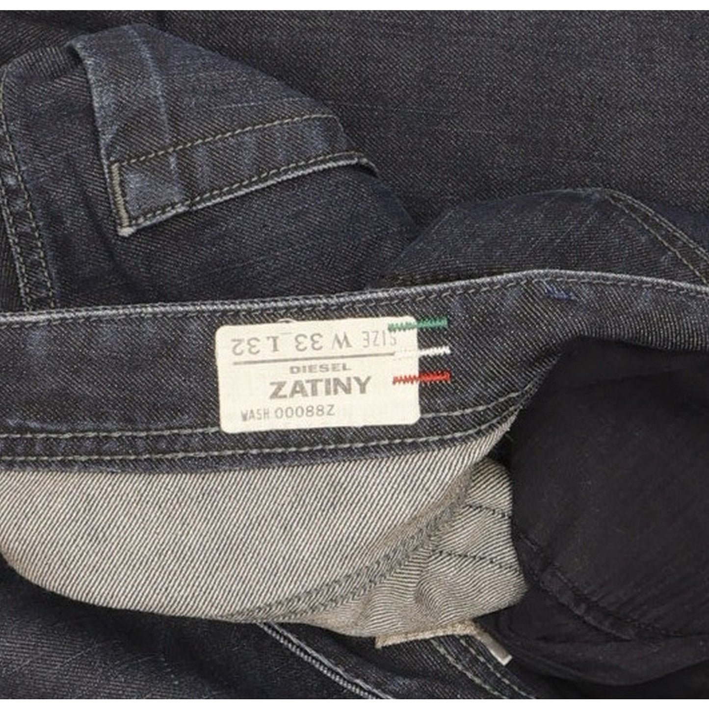 Diesel Zatiny Men Blue Bootcut Regular Jeans W33 L32