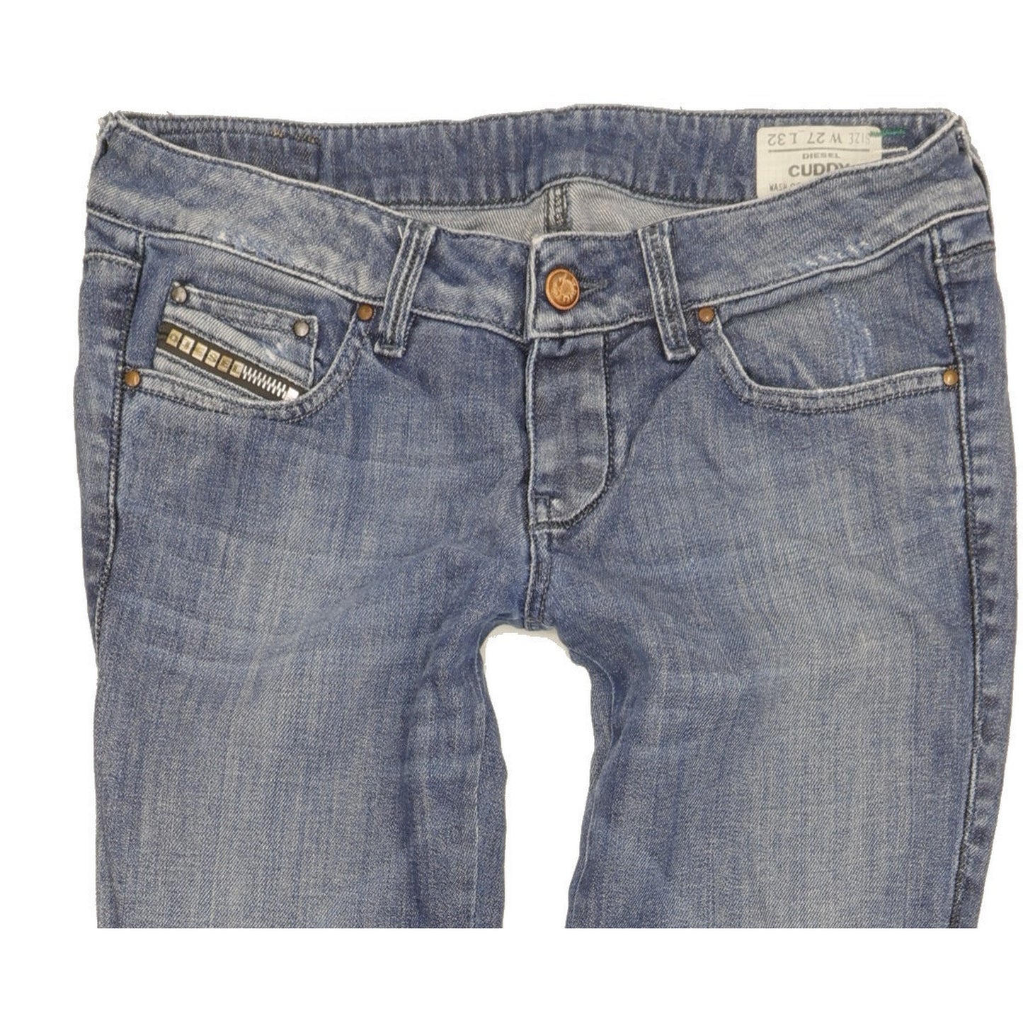 Diesel Cuddy Men Blue Skinny Slim Stretch Jeans W27 L28