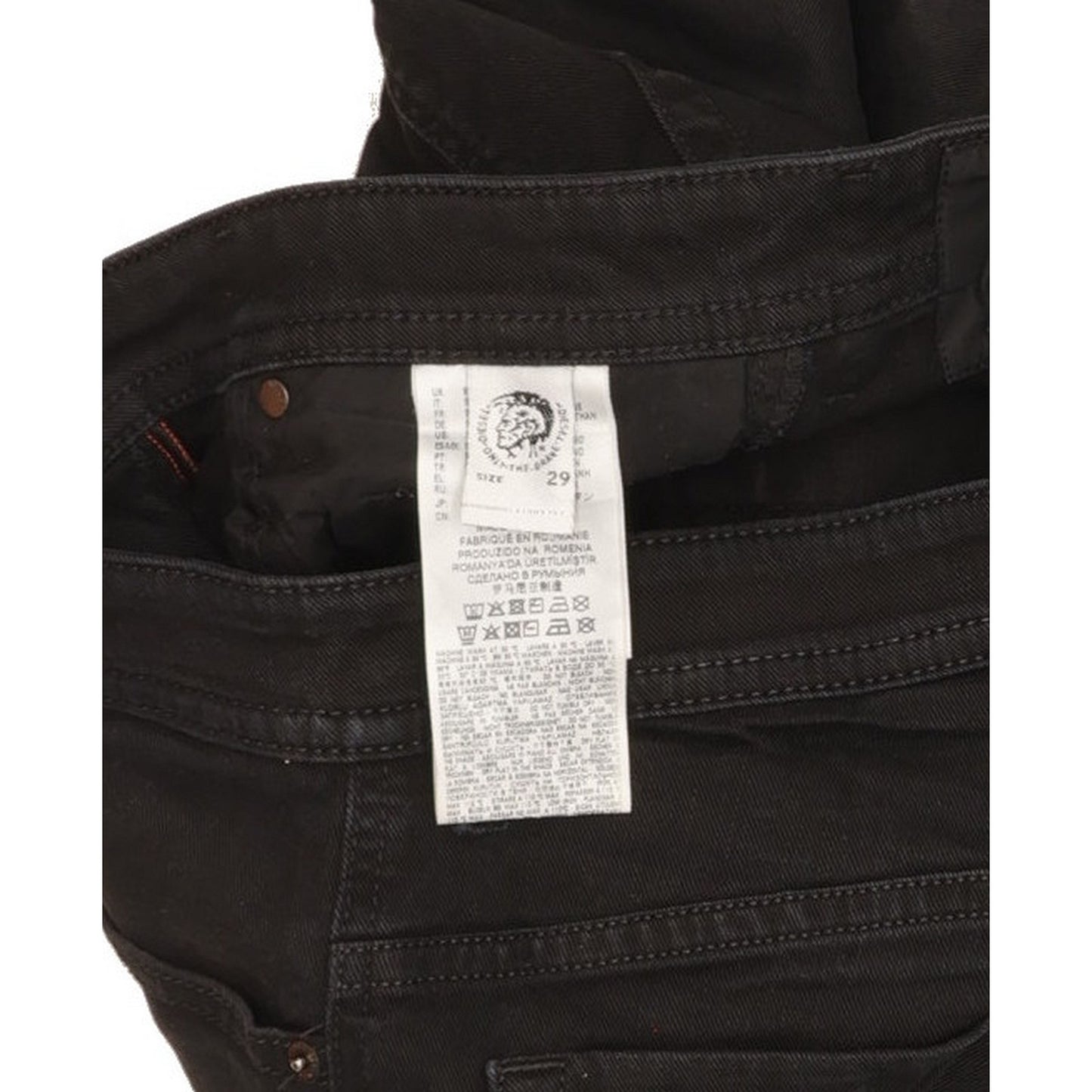 Diesel Thommer Men Black Skinny Slim Stretch Jeans W29 L29