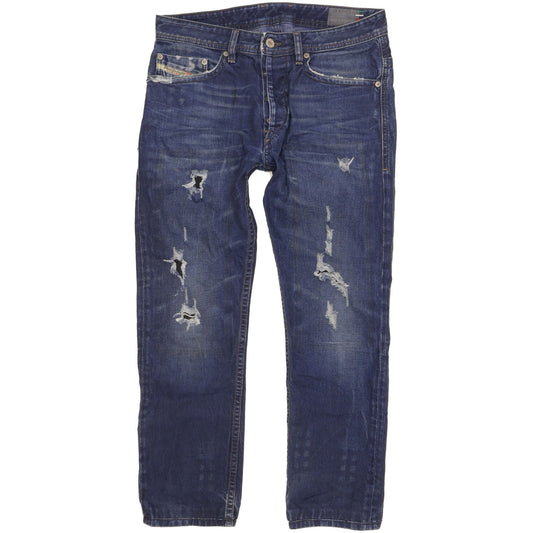 Diesel Braddom Men Blue Tapered Slim Jeans W29 L26