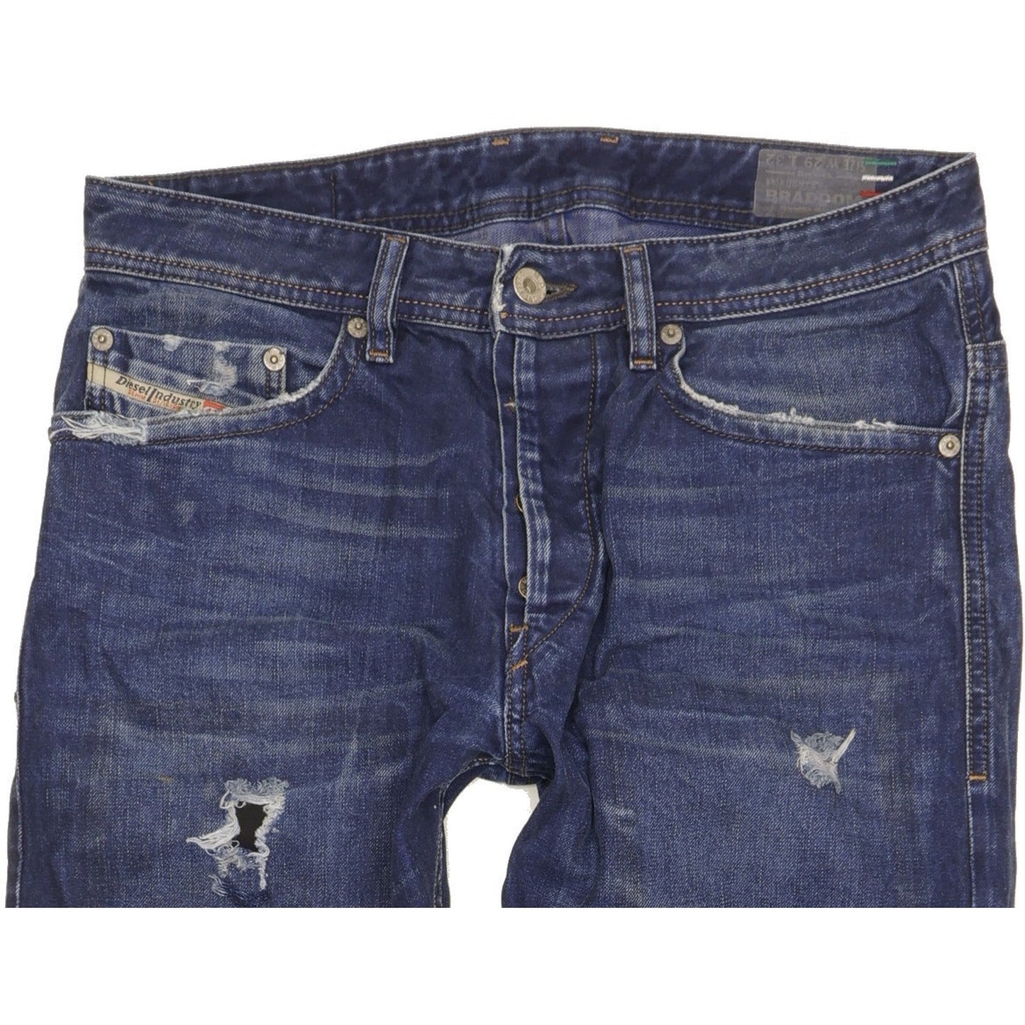 Diesel Braddom Men Blue Tapered Slim Jeans W29 L26