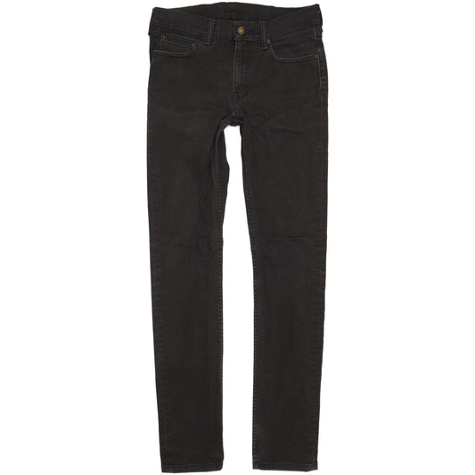 Levi's 510 Men Black Straight Slim Stretch Jeans W32 L34