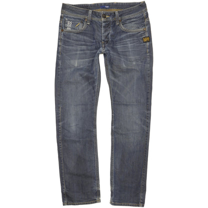 G-Star Attacc Men Blue Straight Slim Jeans W31 L30