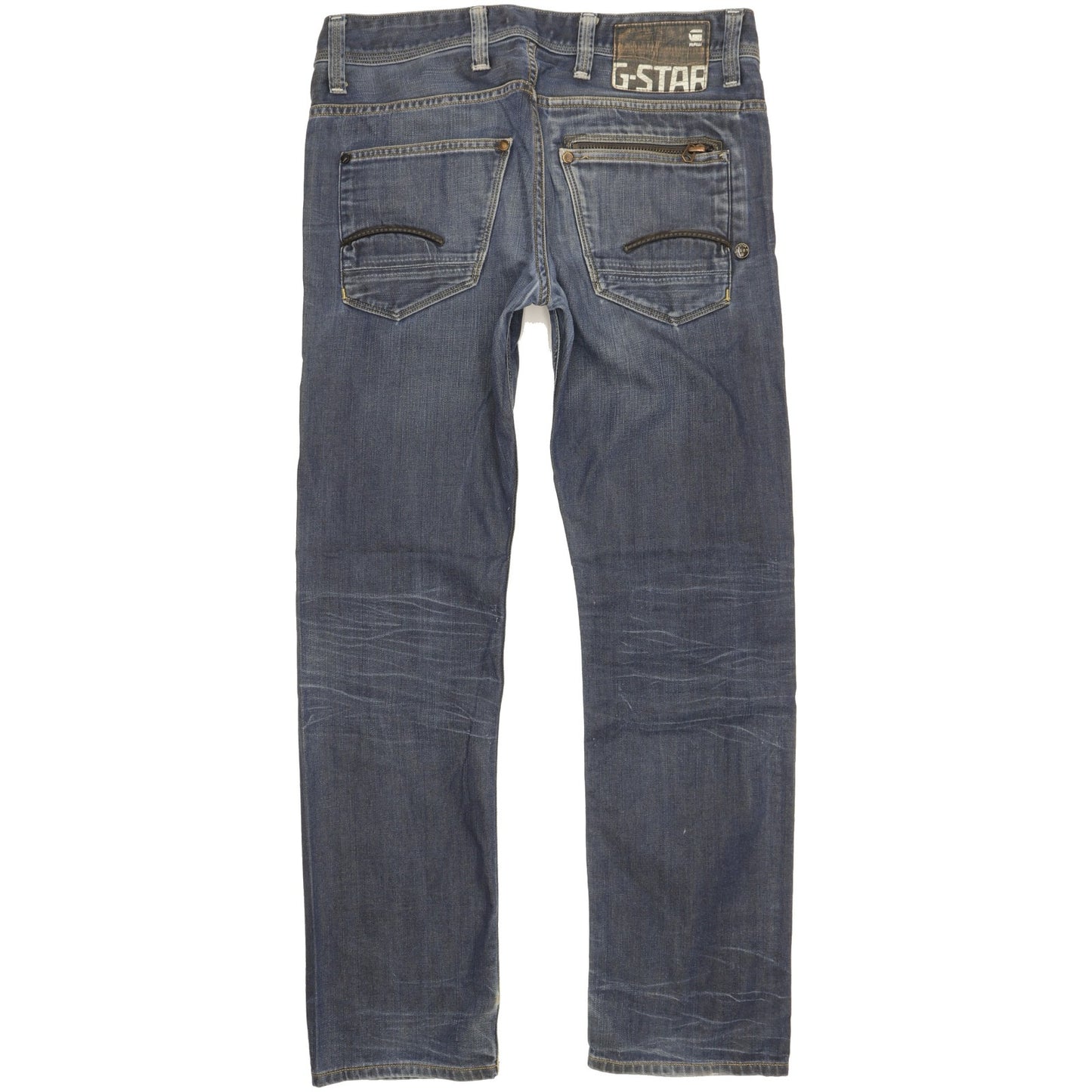 G-Star Attacc Men Blue Straight Slim Jeans W31 L30