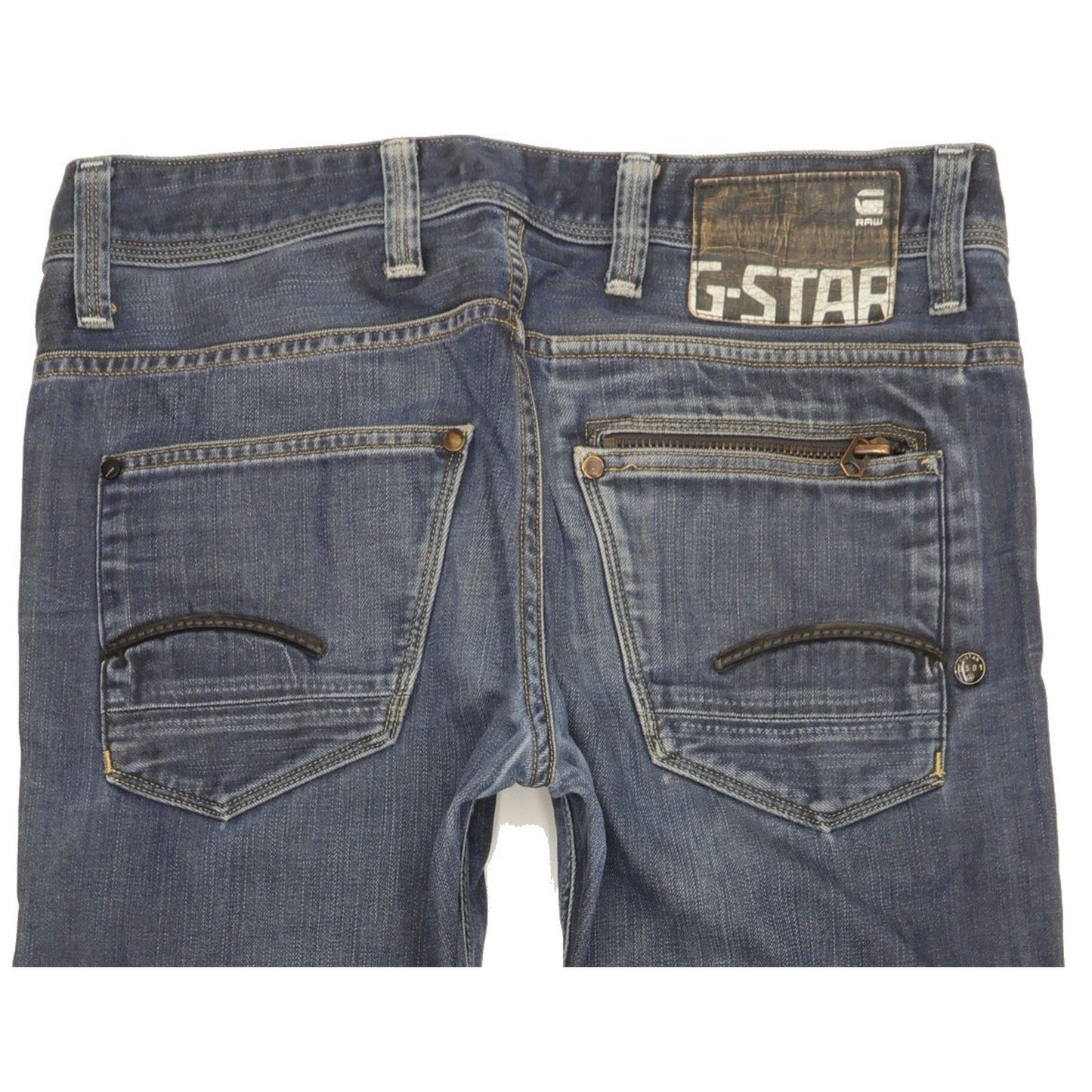G-Star Attacc Men Blue Straight Slim Jeans W31 L30