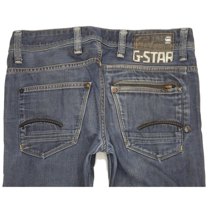 G-Star Attacc Men Blue Straight Slim Jeans W31 L30
