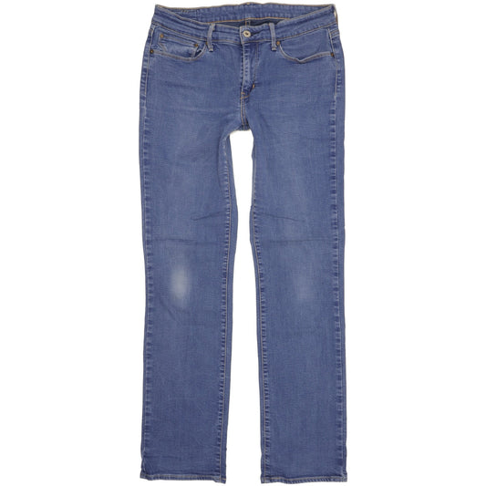Levi's Women Blue Straight Slim Stretch Jeans W30 L32