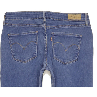 Levi's Women Blue Straight Slim Stretch Jeans W30 L32