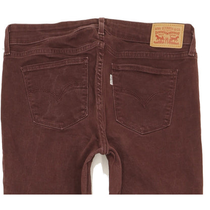 Levi's 711 Women Purple Skinny Slim Stretch Jeans W28 L30