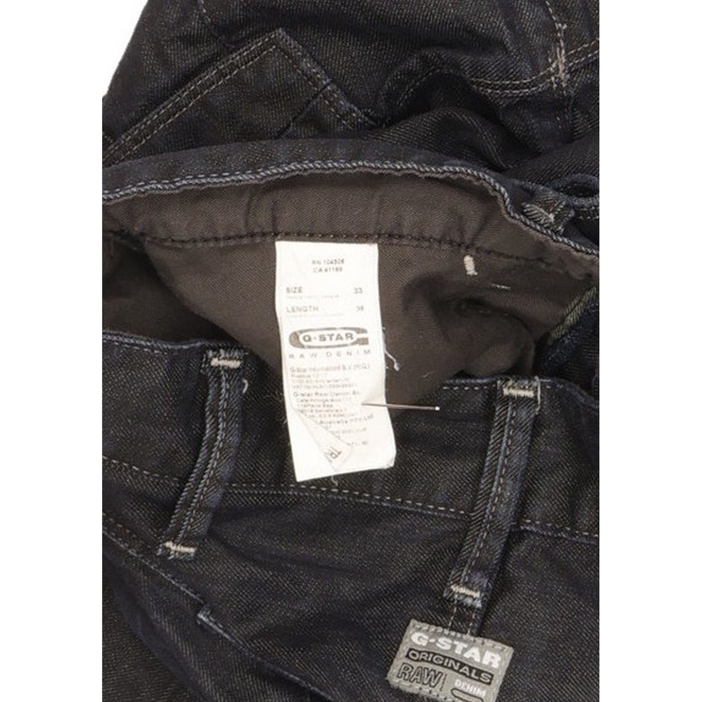 G-Star Trail Elwood Men Navy Tapered Regular Jeans W33 L35