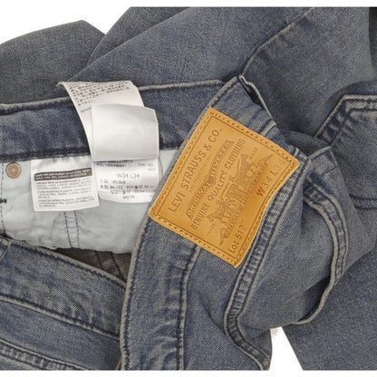 Levi's 512 Men Blue Tapered Slim Jeans W34 L33