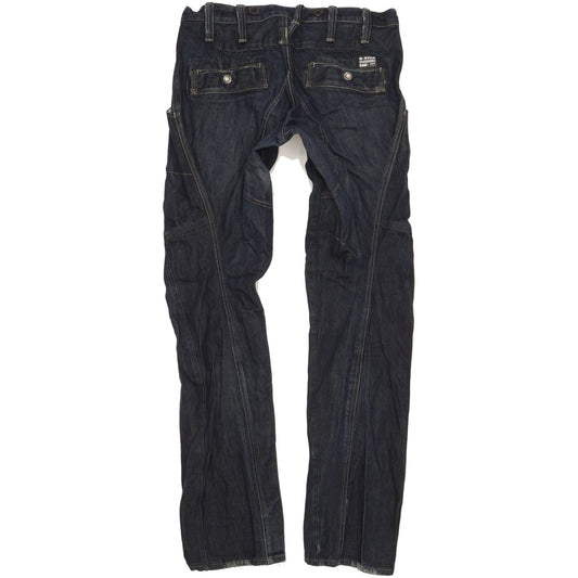 G-Star Men Navy Straight Regular Jeans W30 L34
