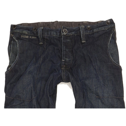 G-Star Men Navy Straight Regular Jeans W30 L34