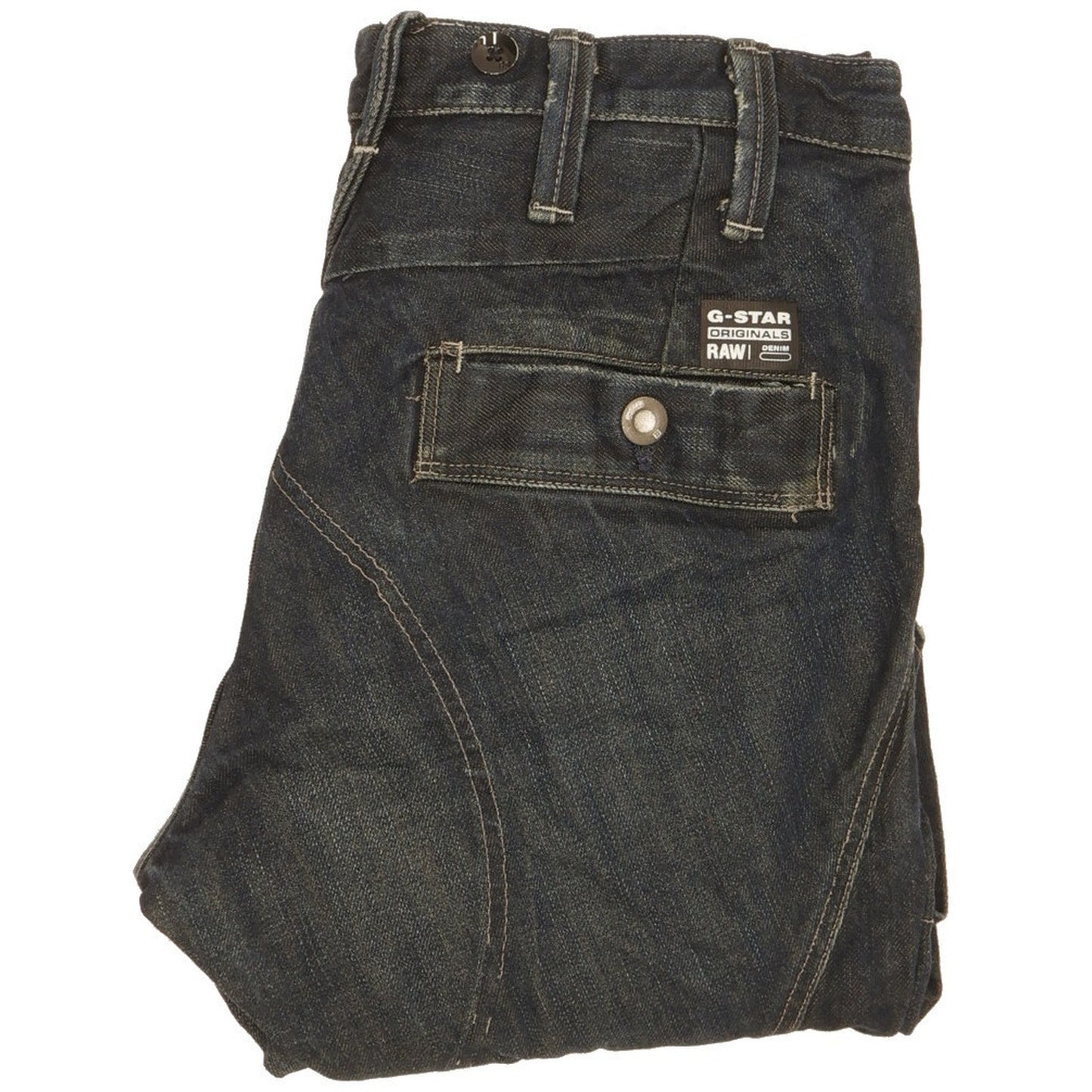 G-Star Men Navy Straight Regular Jeans W30 L34