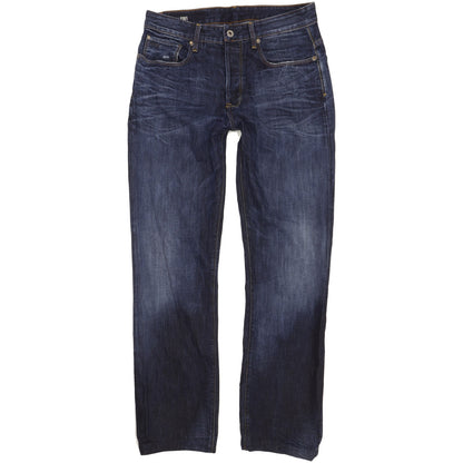 G-Star 3301 Men Blue Straight Loose Jeans W33 L32
