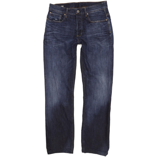 G-Star 3301 Men Blue Straight Loose Jeans W33 L32