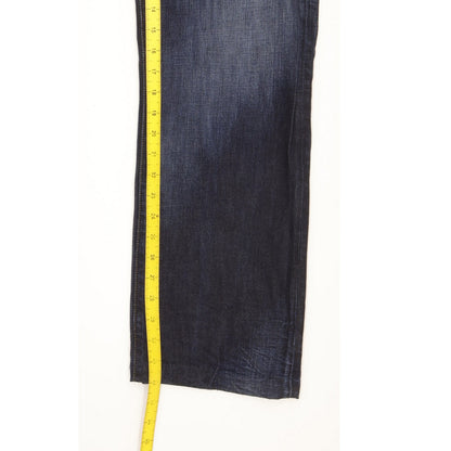 G-Star 3301 Men Blue Straight Loose Jeans W33 L32