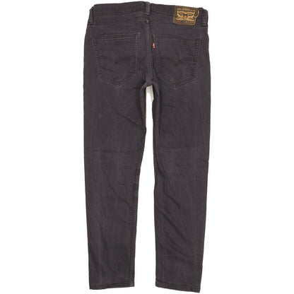 Levi's 512 Men Black Tapered Slim Stretch Jeans W34 L30