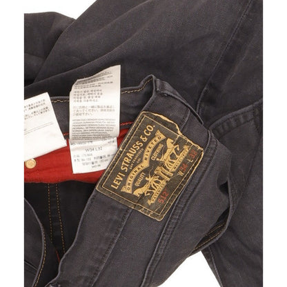 Levi's 512 Men Black Tapered Slim Stretch Jeans W34 L30