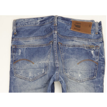 G-Star 3301 Men Blue Straight Regular Jeans W32 L34