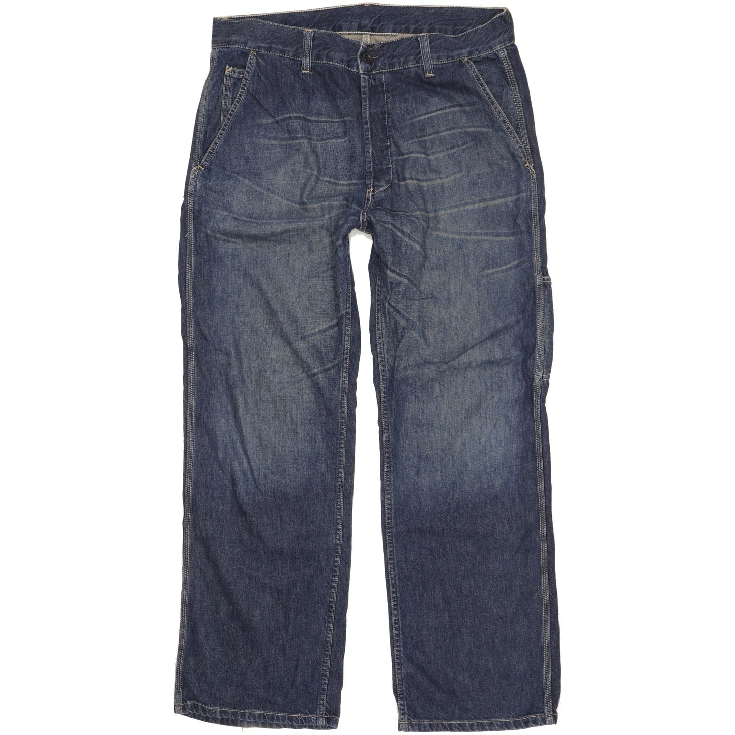 Levi's 572 Men Blue Straight Loose Jeans W34 L33