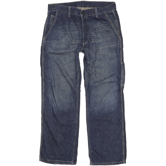 Levi's 572 Men Blue Straight Loose Jeans W34 L33