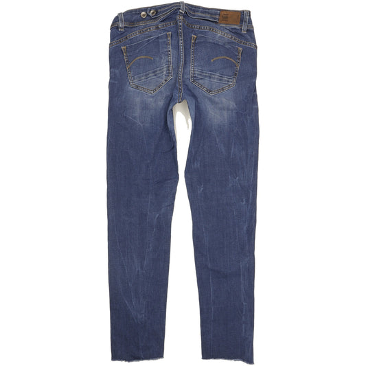 G-Star Midge Saddle Men Blue Straight Slim Stretch Jeans W33 L31