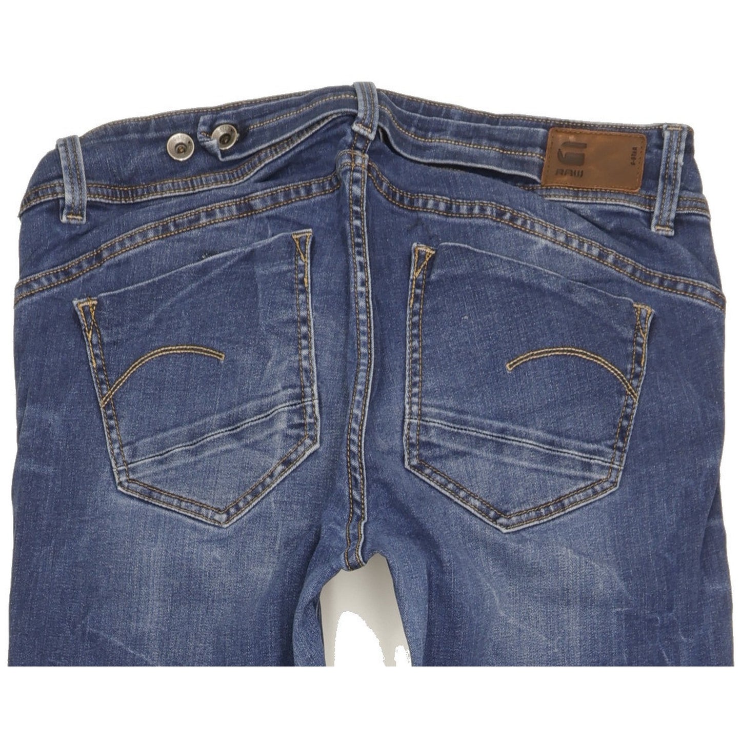 G-Star Midge Saddle Men Blue Straight Slim Stretch Jeans W33 L31
