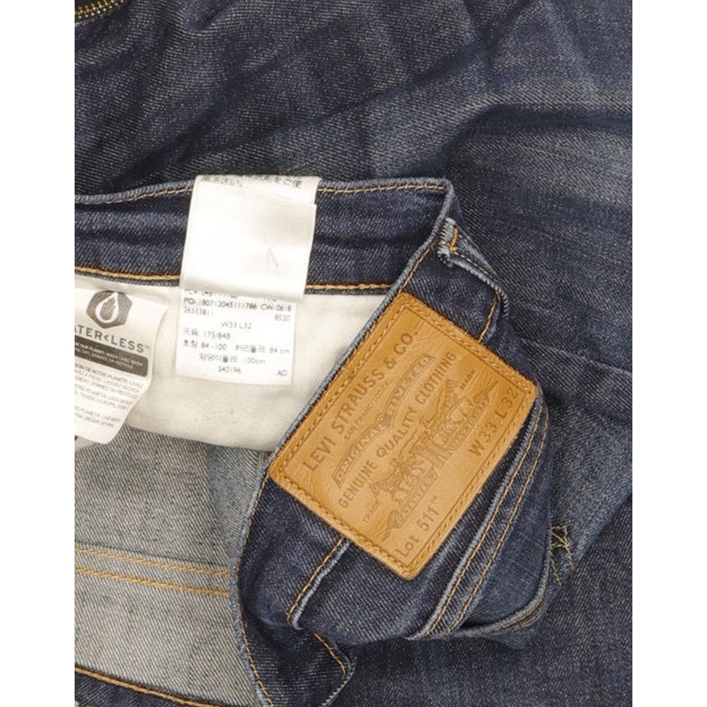 Levi's 511 Men Blue Straight Regular Jeans W33 L30