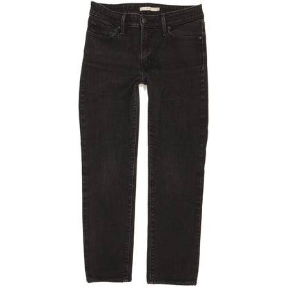 Levi's 712 Women Black Straight Slim Stretch Jeans W30 L26
