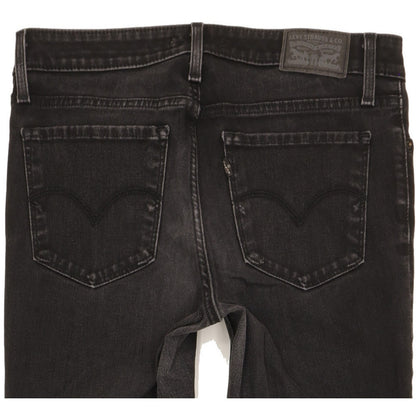 Levi's 712 Women Black Straight Slim Stretch Jeans W30 L26
