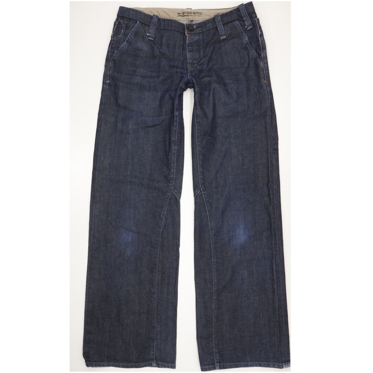 G-Star Dexter Women Navy Wide-Leg Slim Chino Jeans W31 L34