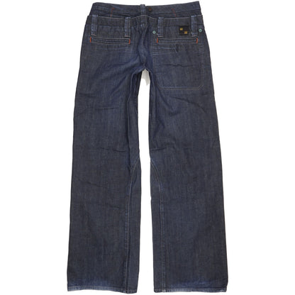 G-Star Dexter Women Navy Wide-Leg Slim Chino Jeans W31 L34