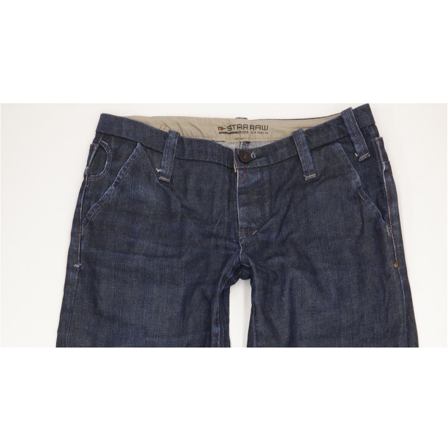 G-Star Dexter Women Navy Wide-Leg Slim Chino Jeans W31 L34