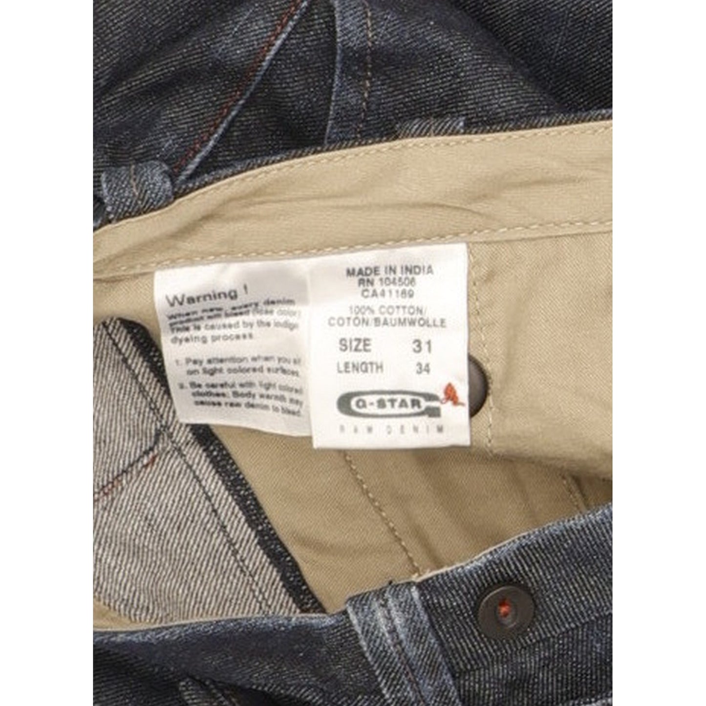 G-Star Dexter Women Navy Wide-Leg Slim Chino Jeans W31 L34