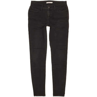 Levi's 710 Super Women Black Skinny Slim Stretch Jeans W29 L29