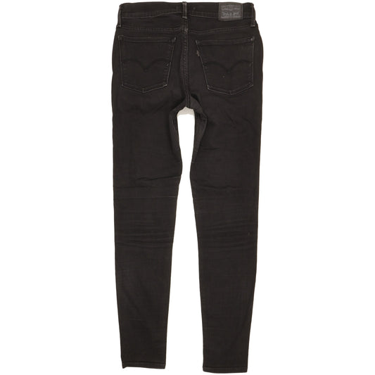 Levi's 710 Super Women Black Skinny Slim Stretch Jeans W29 L29