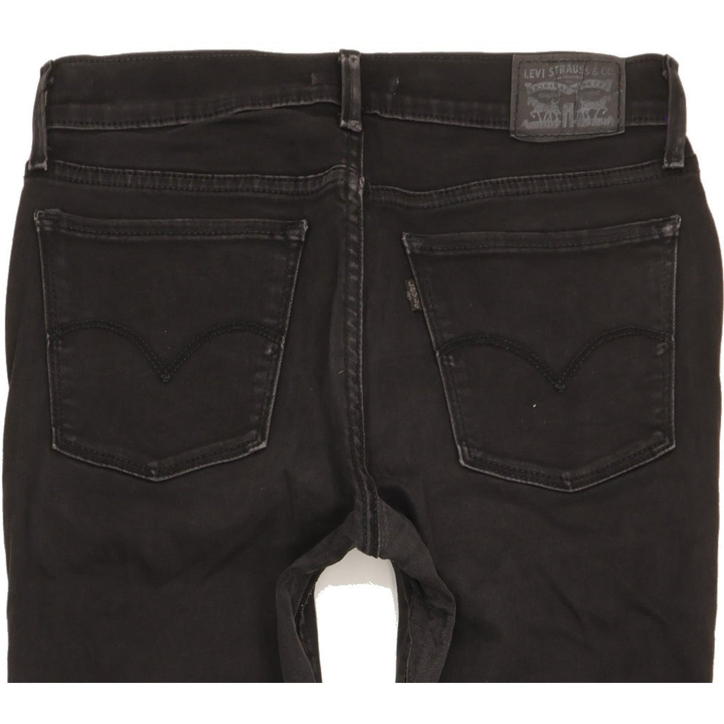 Levi's 710 Super Women Black Skinny Slim Stretch Jeans W29 L29