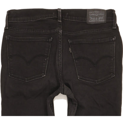 Levi's 710 Super Women Black Skinny Slim Stretch Jeans W29 L29