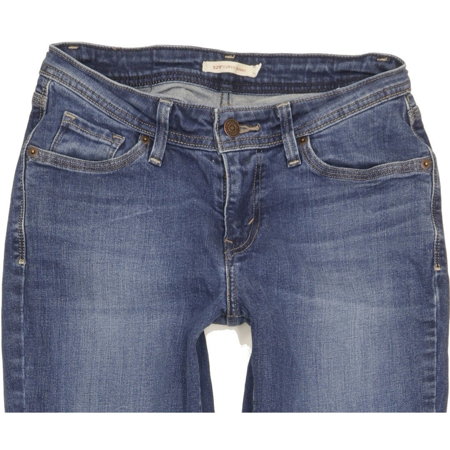 Levi's 529 Curvy Women Blue Skinny Slim Stretch Jeans W28 L31