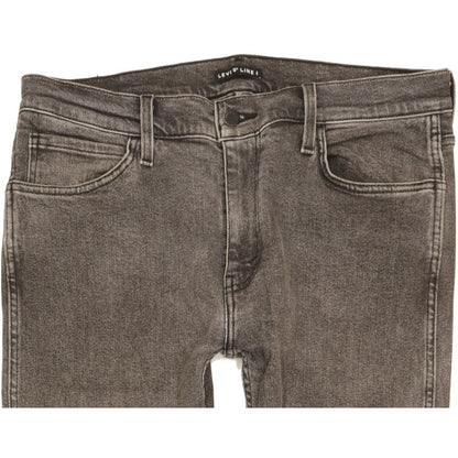 Levi's Line 8 Men Grey Skinny Slim Stretch Jeans W33 L30