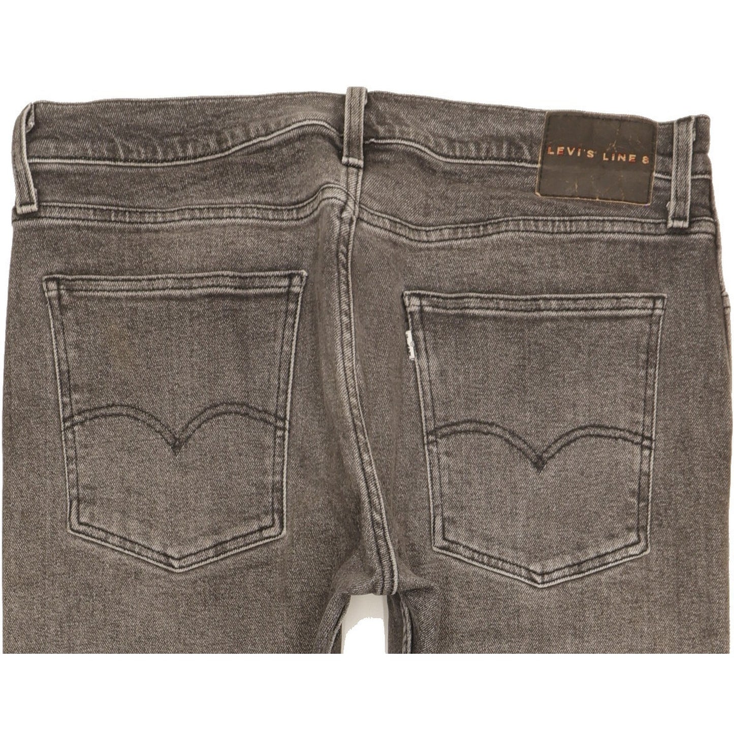 Levi's Line 8 Men Grey Skinny Slim Stretch Jeans W33 L30