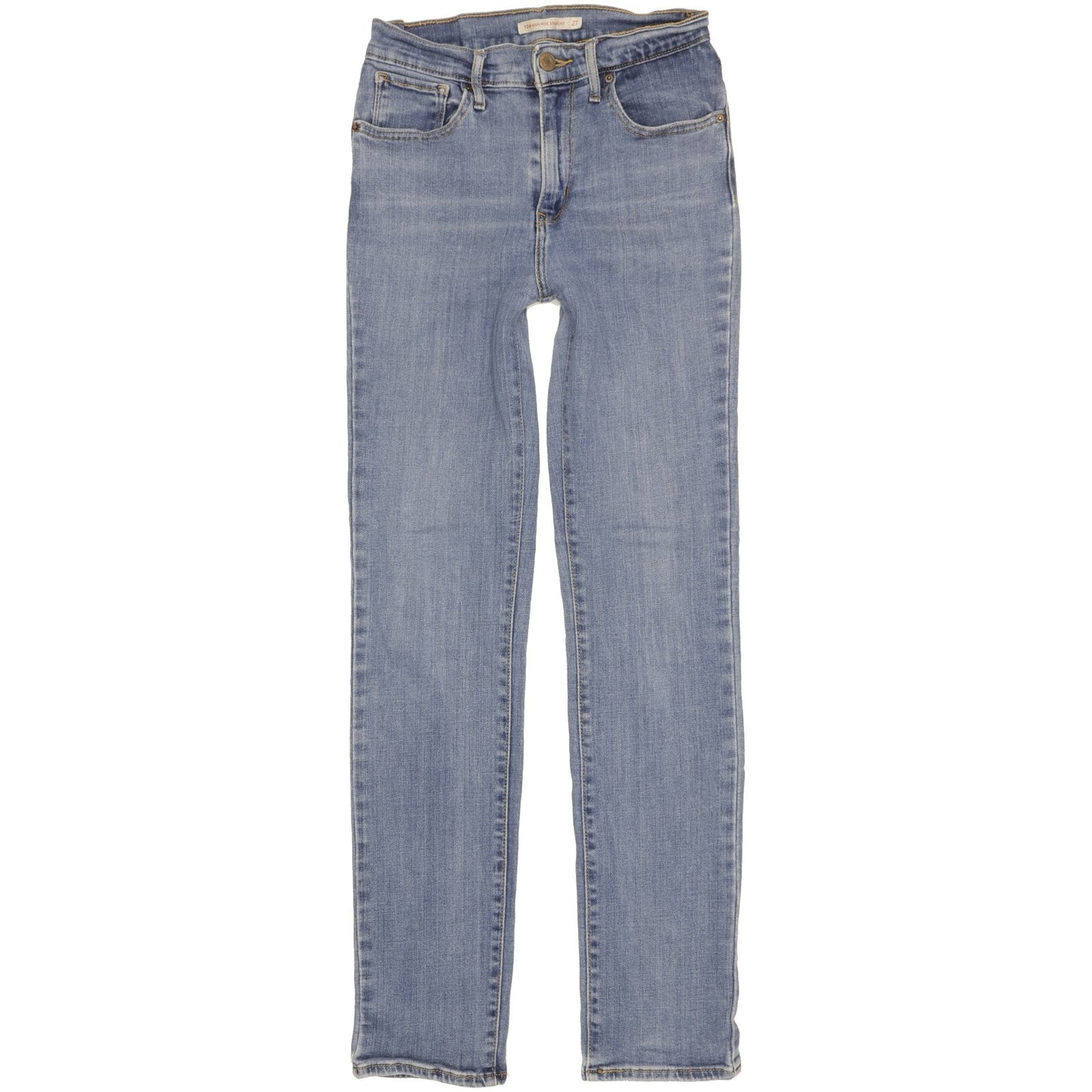 Levi's 724 Women Blue Straight Slim Stretch Jeans W27 L30