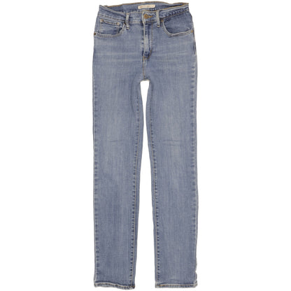 Levi's 724 Women Blue Straight Slim Stretch Jeans W27 L30