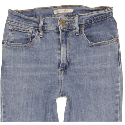 Levi's 724 Women Blue Straight Slim Stretch Jeans W27 L30