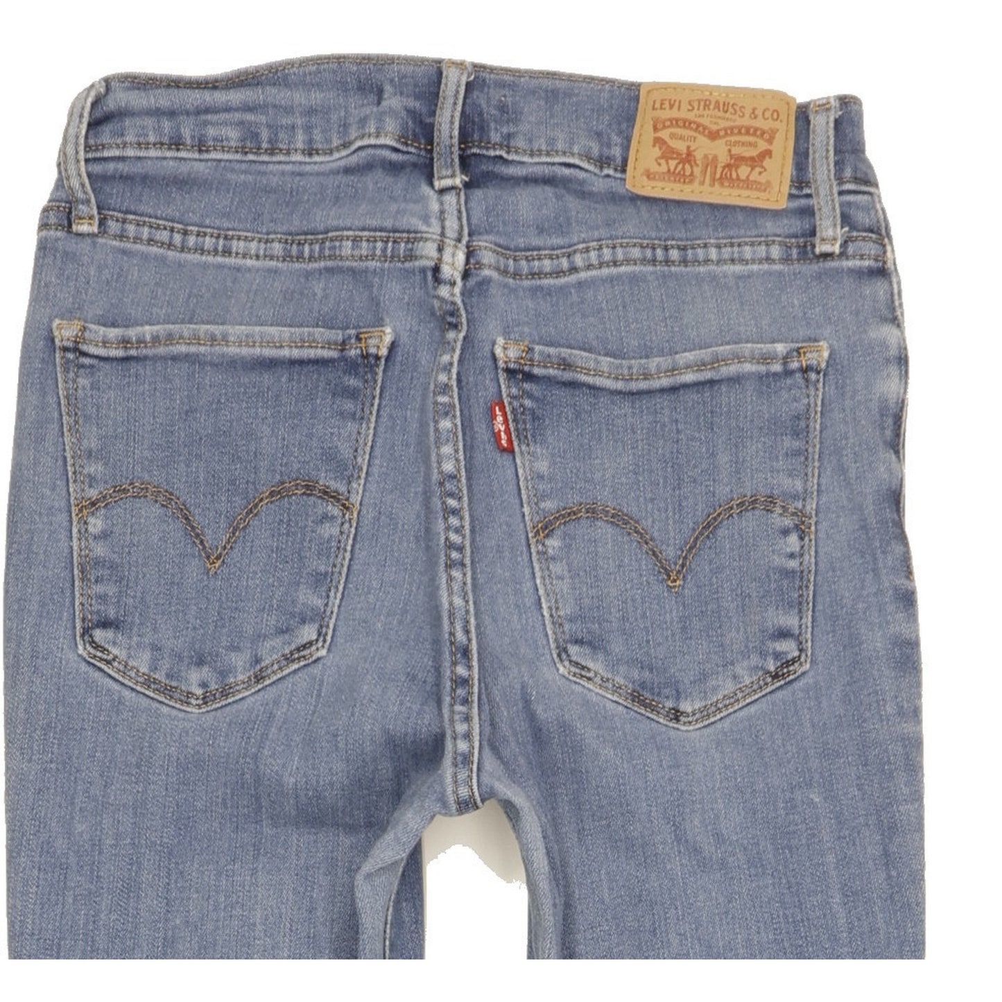 Levi's 724 Women Blue Straight Slim Stretch Jeans W27 L30