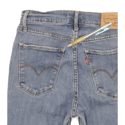 Levi's 724 Women Blue Straight Slim Stretch Jeans W27 L30